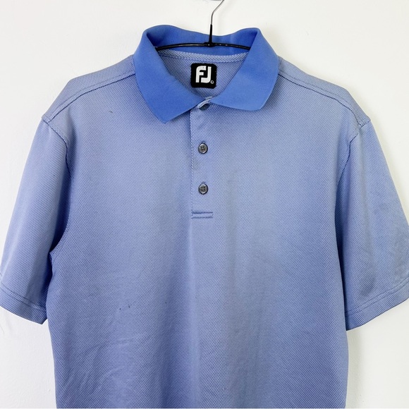 Footjoy Pale Blue Short Sleeve Golf Polo Shirt UK Size L - Picture 2 of 7